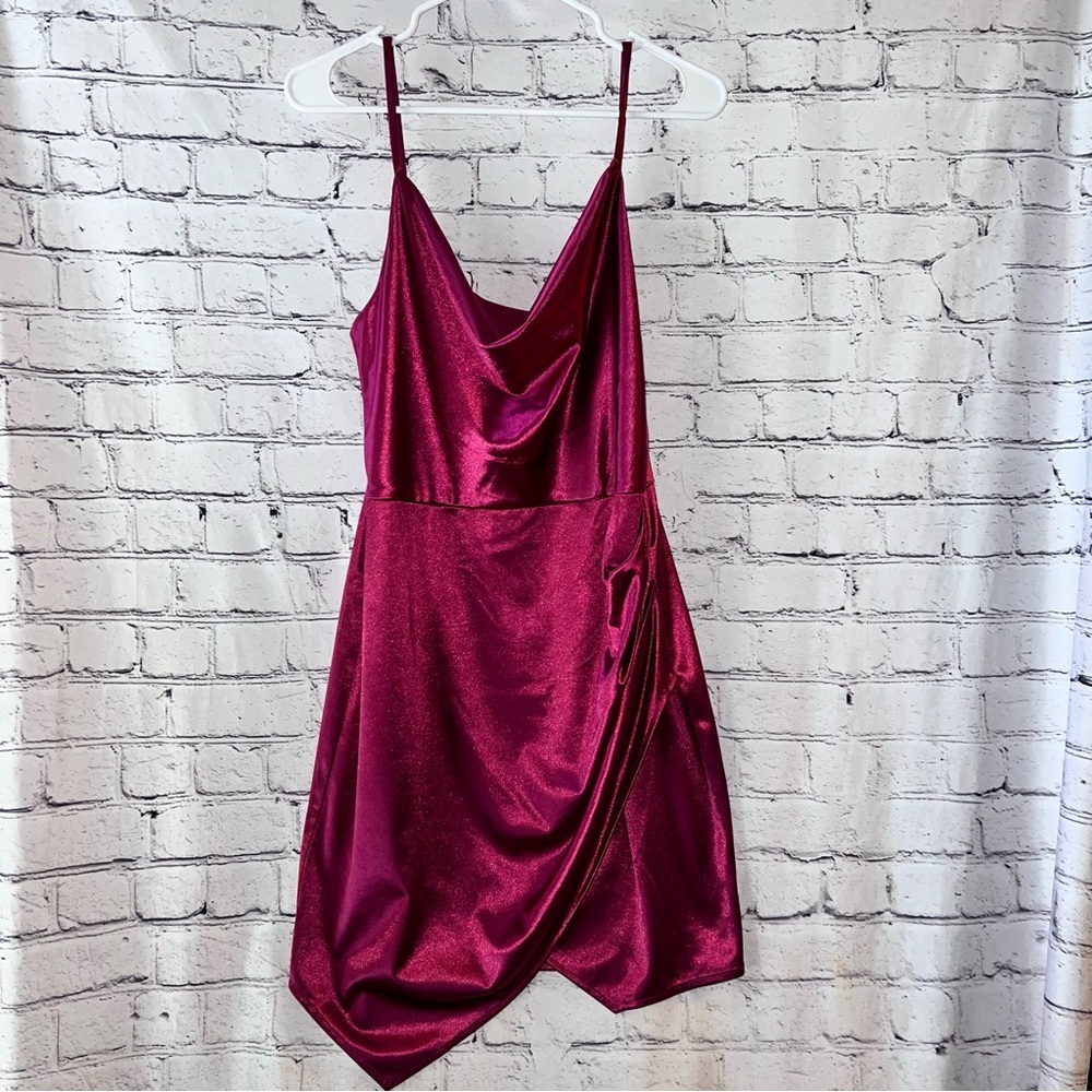 BCX Burgundy Mini Dress Spring Fling Dance Juniors Size 9